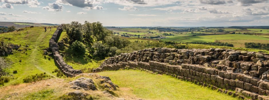 Hadrians Wall in het Engelse graafschap Yorkshire